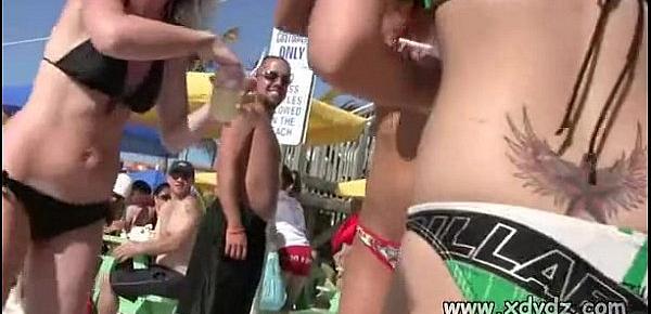  Horny College Boys Film College Girls In Tiny Bikinis Have Fun During Spring Bre